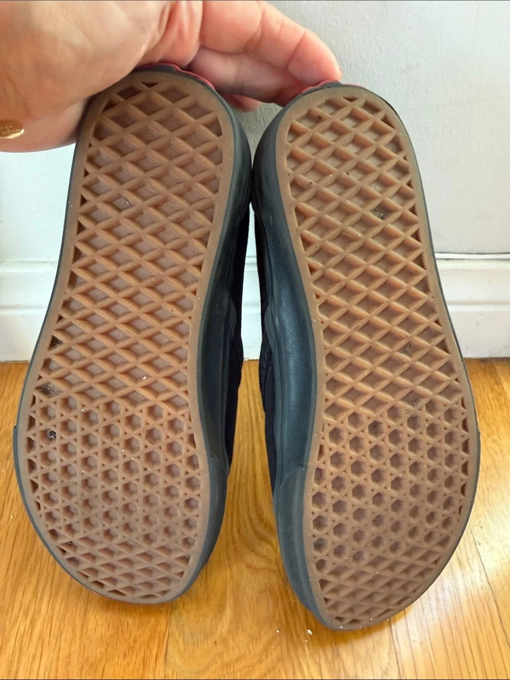 Vans Black Canvas Slip-On Loafers